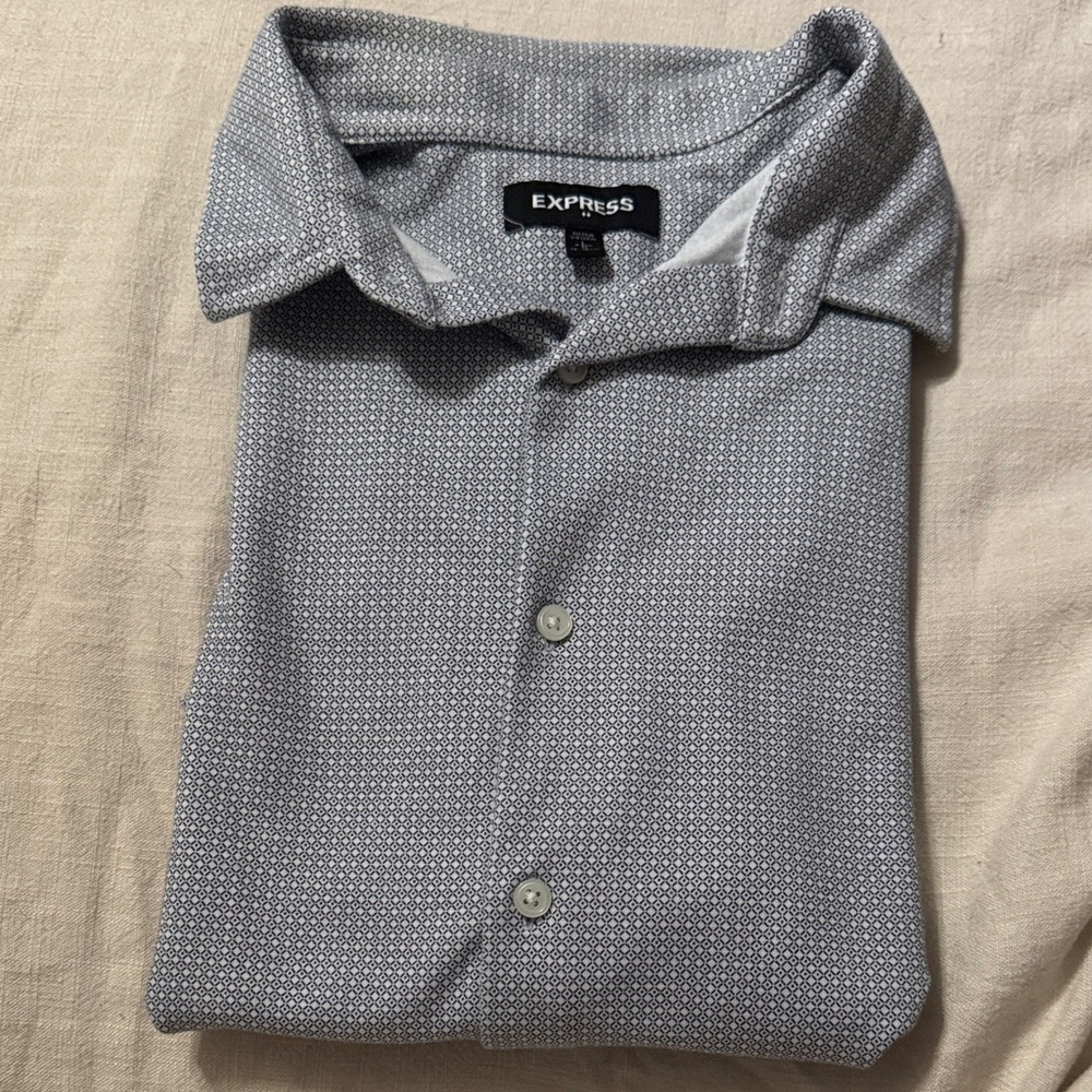 Express short-sleeve button up